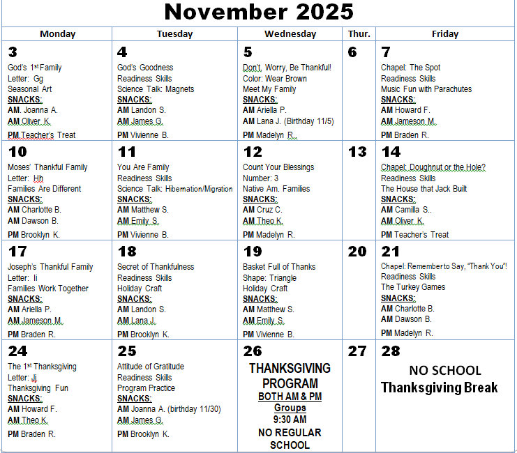 star activity nov 2025