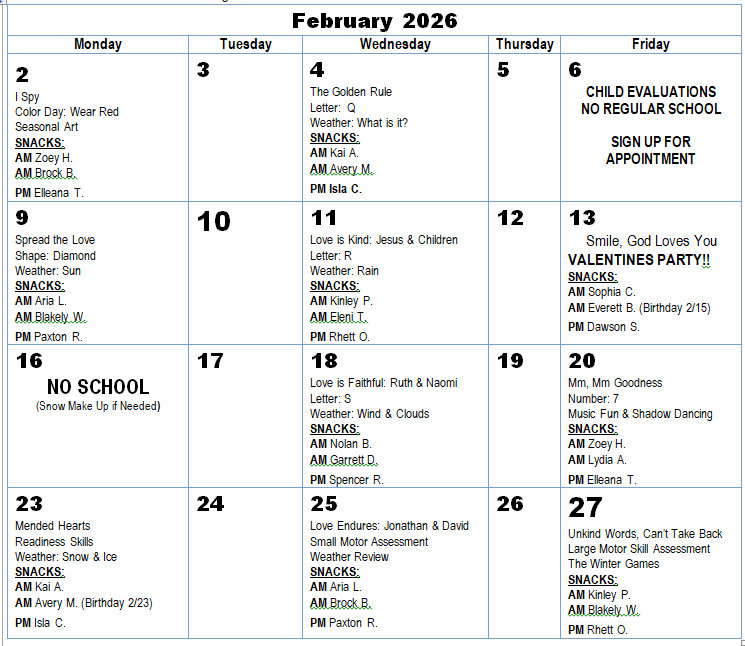 sunbeam activity feb 2026