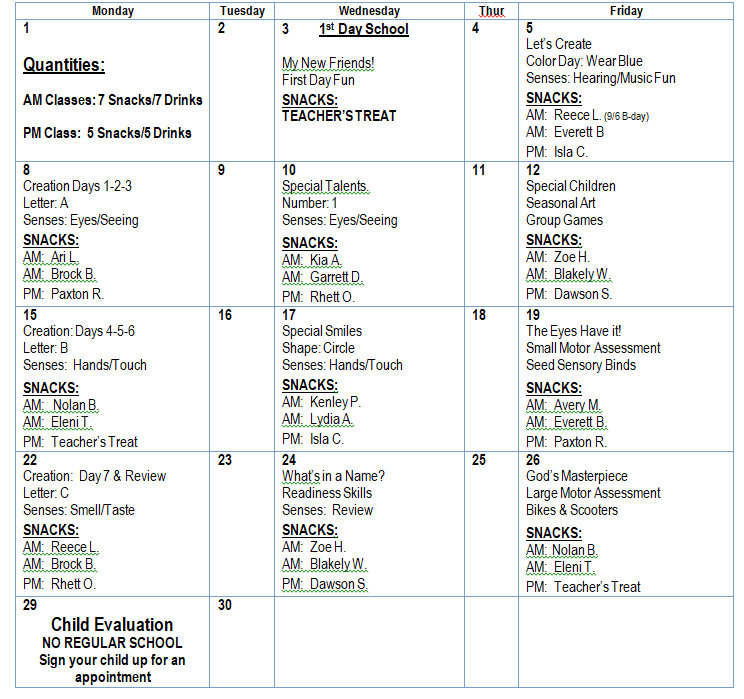 sunbeam activity sep 2025